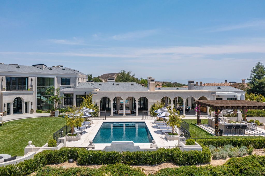 Newly Magnificent Modern French Mansion in California for $29,995,000