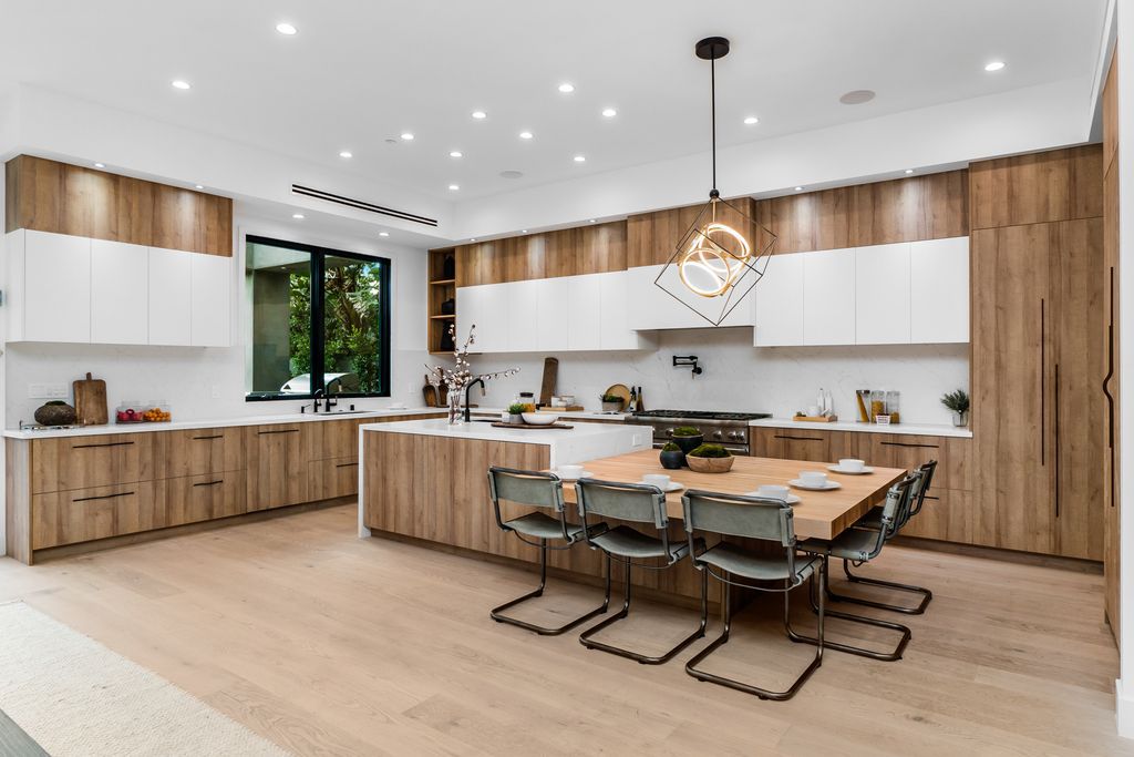 The Home in Encino is a remarkable brand new construction modern masterpiece provides all things luxury now available for sale. This home located at 5101 Haskell Ave, Encino, California