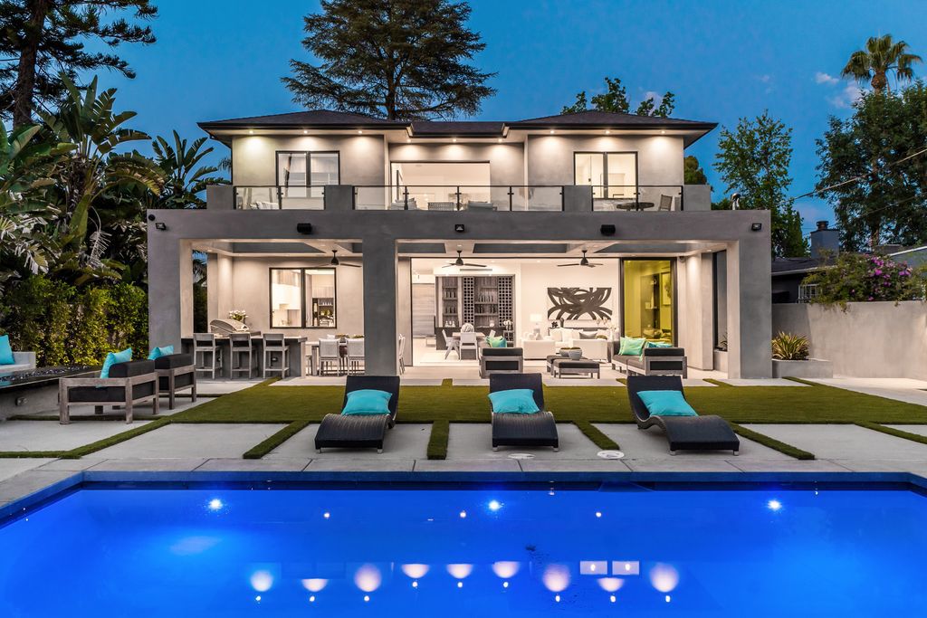 The Home in Encino is a remarkable brand new construction modern masterpiece provides all things luxury now available for sale. This home located at 5101 Haskell Ave, Encino, California