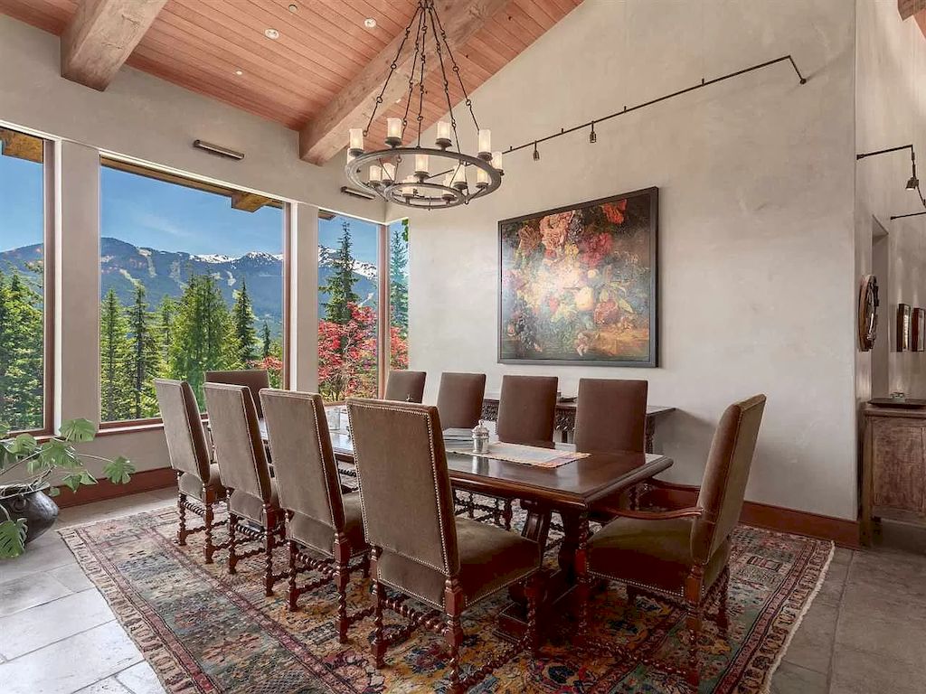 The Stone Timber House in Whistler is a secluded gated residence now available for sale. This home is located at 5476 Stonebridge Pl, Whistler, BC V0N 1B3, Canada