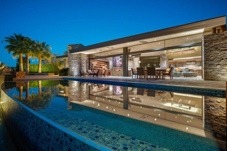 The Finest Home in Rancho Mirage with Twinkling City Light Views listed at $5,595,000
