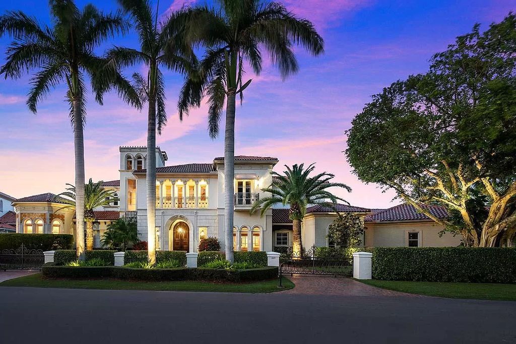 The Boca Raton Home is a luxurious five-bedroom estate complemented by the refreshed decor, seamlessly blending clean lines and traditional elegance now available for sale. This home located at 1869 Sabal Palm Dr, Boca Raton, Florida