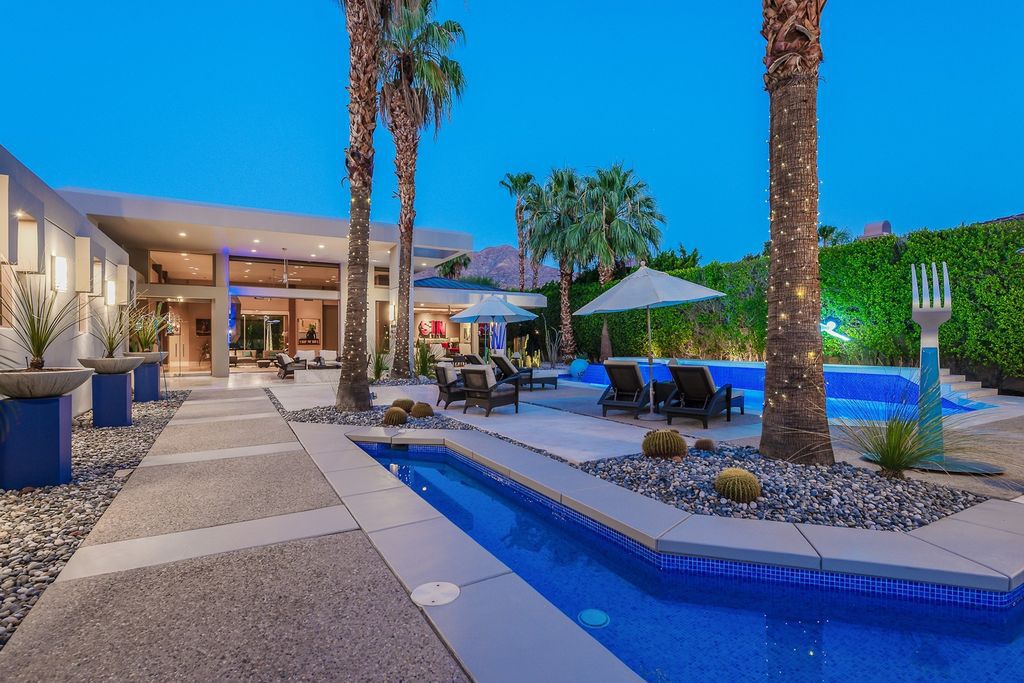 The Home in Palm Springs is an exquisite-yet-casual custom contemporary architecture along with every imaginable luxury convenience now available for sale. This home located at 3220 Avenida Sevilla, Palm Springs, California