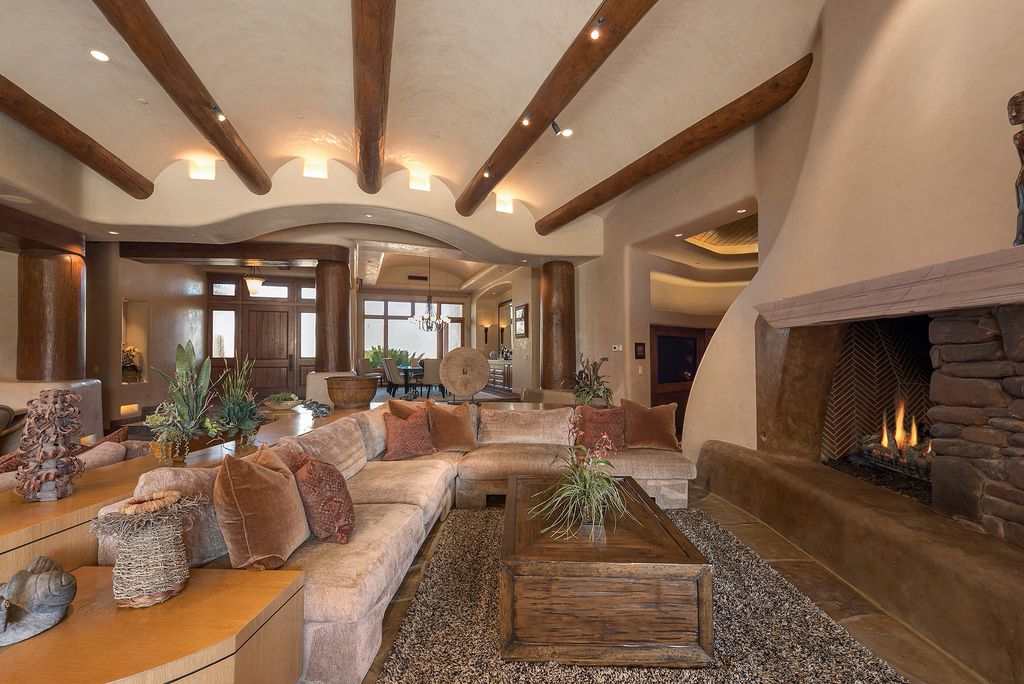 This $6,499,000 tranquil Las Vegas home offers majestic mountain view