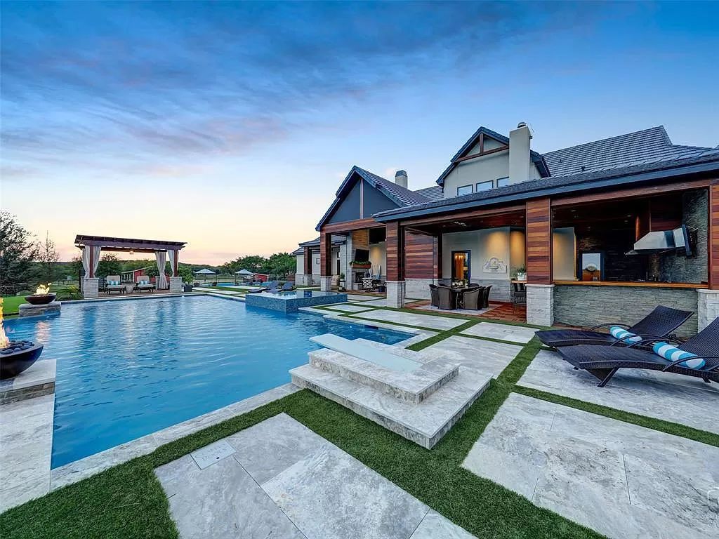 The Texas Modern Home is a stunning Southlake estate on 6+ acres lot has full amenities for entertaining and living now available for sale. This home located at 245 E Bob Jones Rd, Southlake, Texas