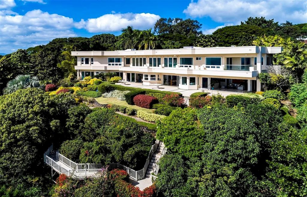 Immerse in tropical landscape and Hawaii island ambiance in a hillside $10,000,000 estate 