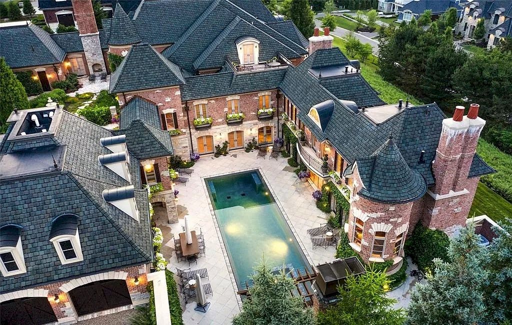 Estate Resembles Italian Beauty, Overlooks Turtle Lake, Michigan Listed for $10,550,000