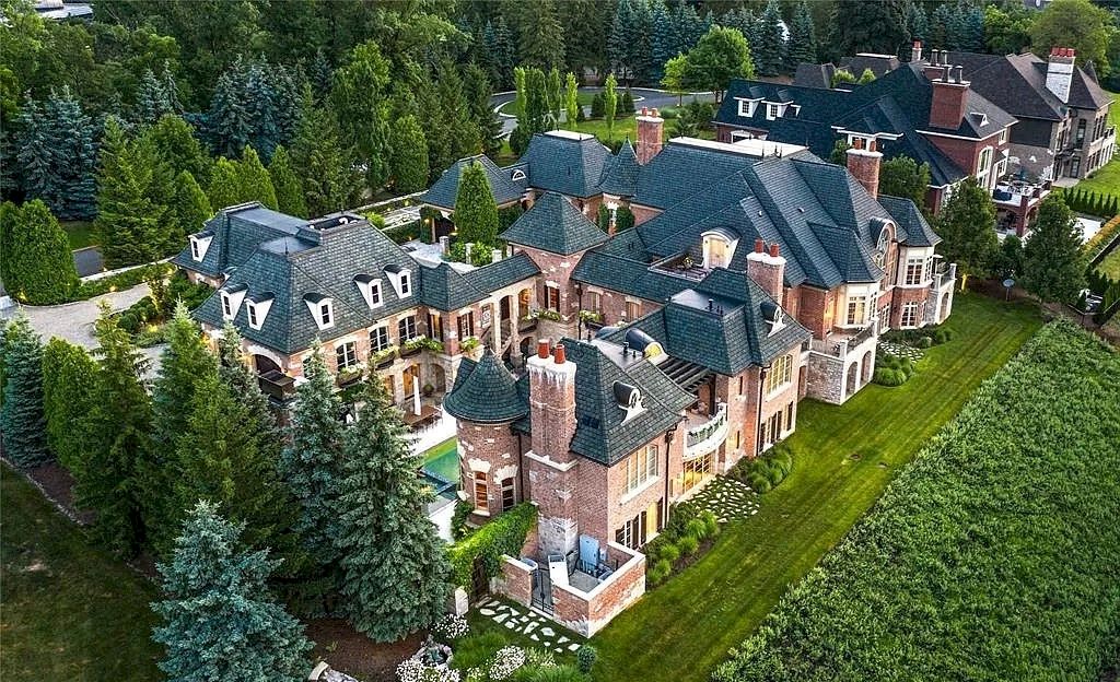 Estate Resembles Italian Beauty, Overlooks Turtle Lake, Michigan Listed for $10,550,000