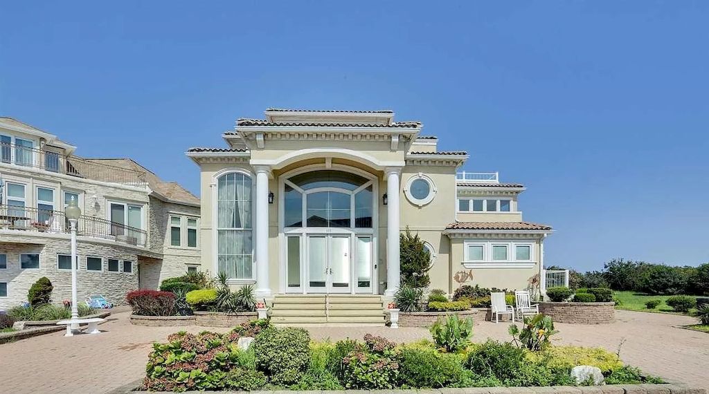 New Jersey Lovely Beige Home Just a Couple of Steps to the Ocean Offered at $3,700,000