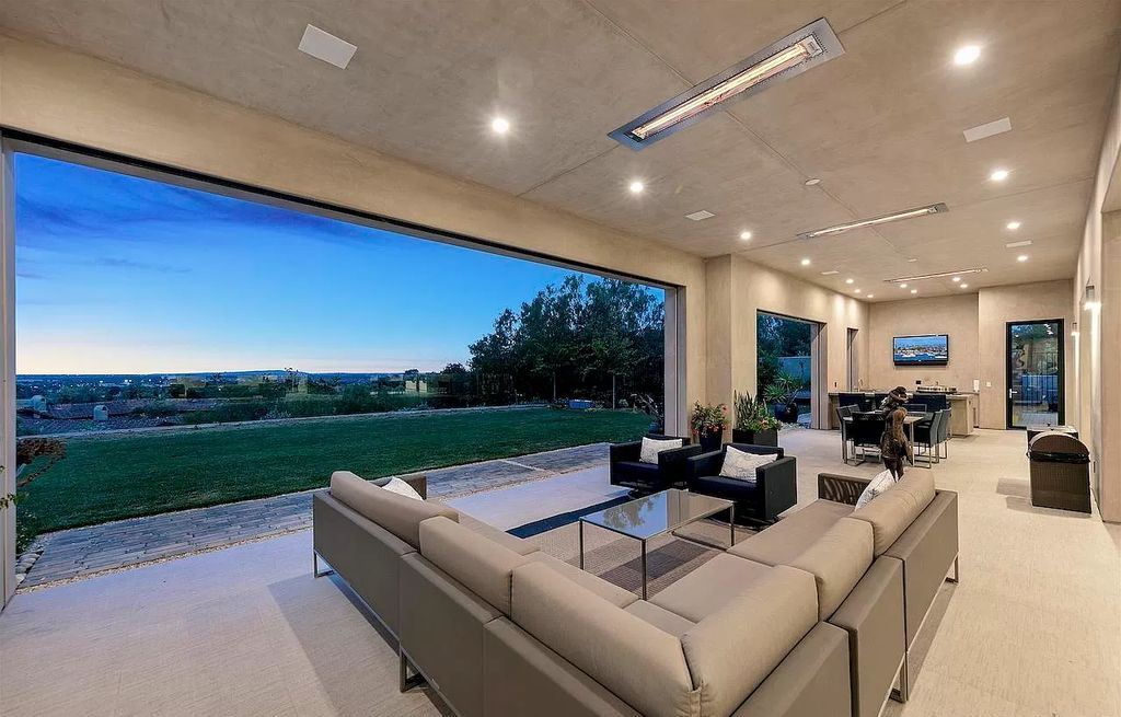 The Home in San Diego is a Santa Barbara design custom view estate with ultra contemporary interior situated high atop Doug Hill now available for sale. This home located at 8191 Doug Hl, San Diego, California
