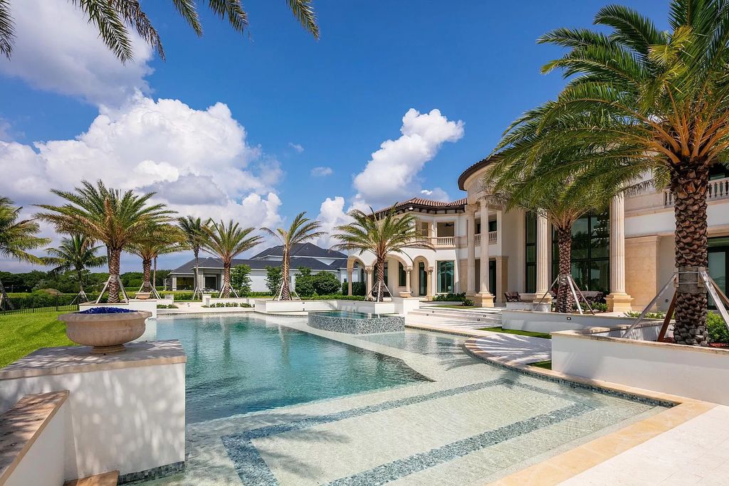 The Mansion in Delray Beach is an expansive compound in One of South Florida's most prestigious residential communities now available for sale. This home located at 16111 Quiet Vista Cir, Delray Beach, Florida
