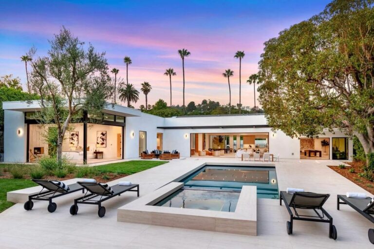 A Captivating Reimagined Home in Beverly Hills with striking sophistication asks for $18,380,000