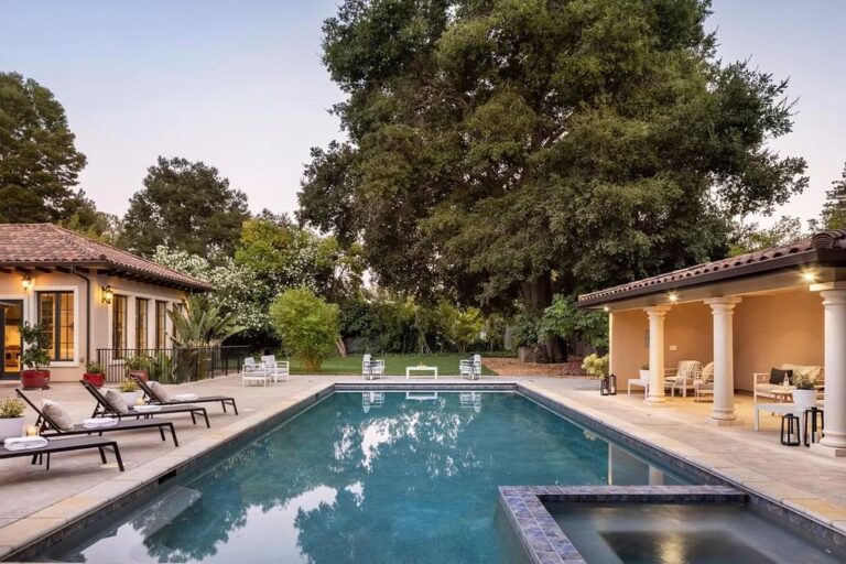 Peaceful and grand Mediterranean Mansion in Atherton asks 18,800,000