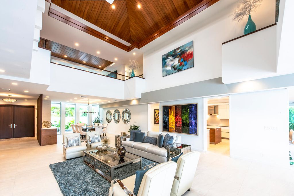 The Home in Fort Lauderdale is a luxurious smart property located on exclusive Las Olas Isles waterfront neighborhood now available for sale. This home located at 38 Pelican Dr, Fort Lauderdale, Florida