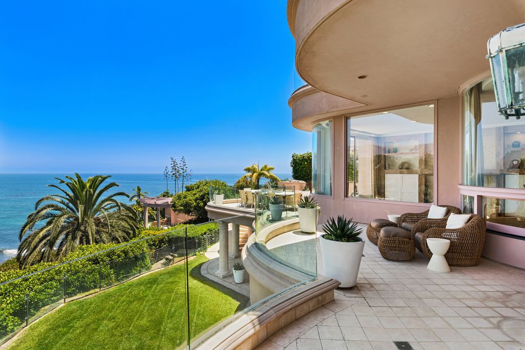 The Estate in Malibu is a ultra-private cul-de-sac estate commands gorgeous ocean, whitewater, and coastline views now available for sale. This home located at 28808 Cliffside Dr, Malibu, California