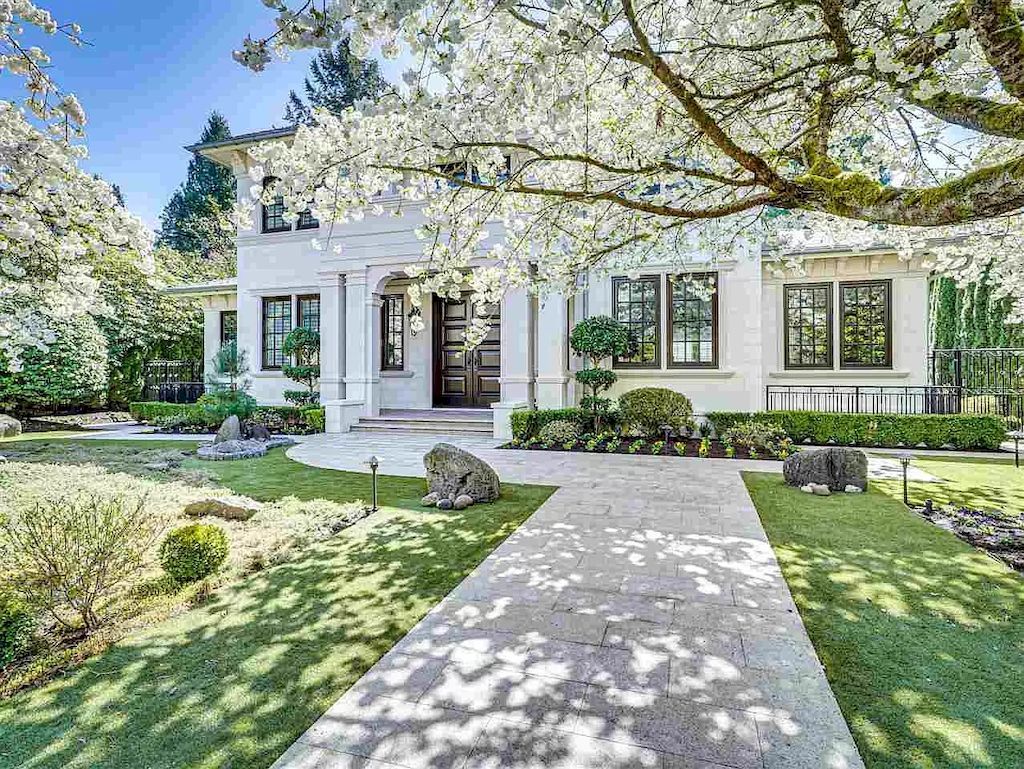 The Beautiful Cherry Blossoms House in Vancouver is a meticulously custom-built home now available for sale. This home is located at 1626 Avondale Ave, Vancouver, BC V6M 1S1, Canada