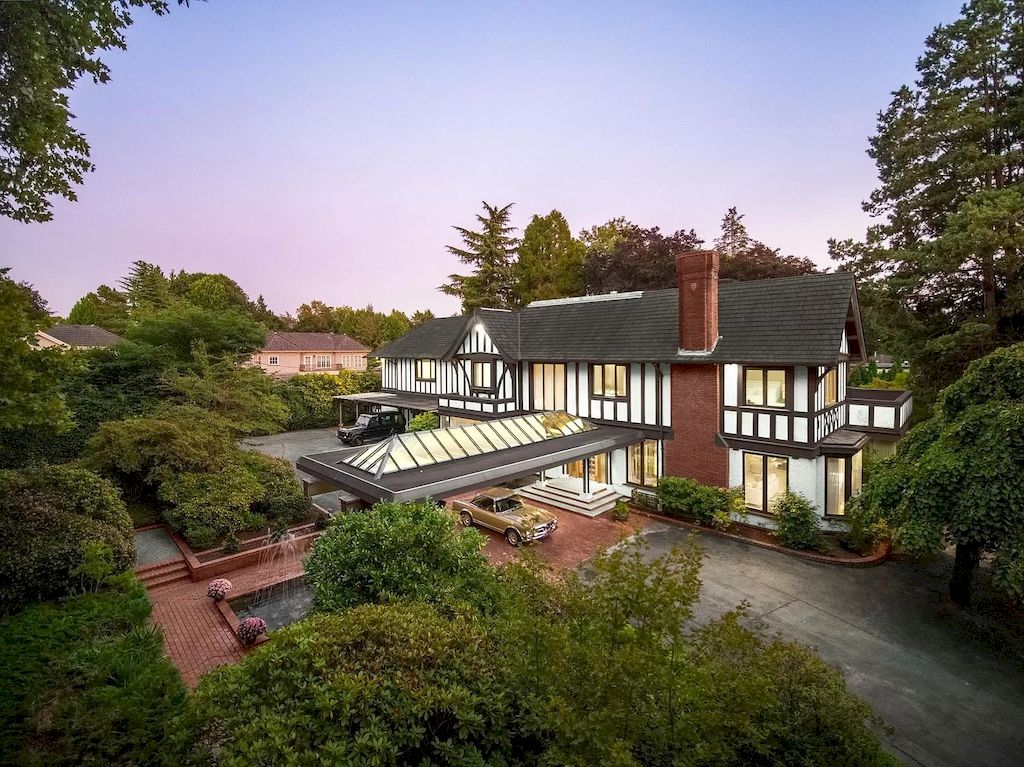 The Elegant Tudor Mansion in Vancouver is a magnificent property now available for sale. This home is located at 1250 W 54th Ave, Vancouver, BC V6P 1N1, Canada