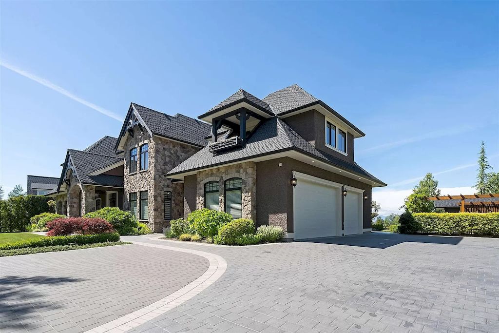 The European Country Style Home in Langley is a lakefront property with spectacular mountain views now available for sale. This home is located at 20067 1st Ave, Langley, BC V2Z 0A4, Canada
