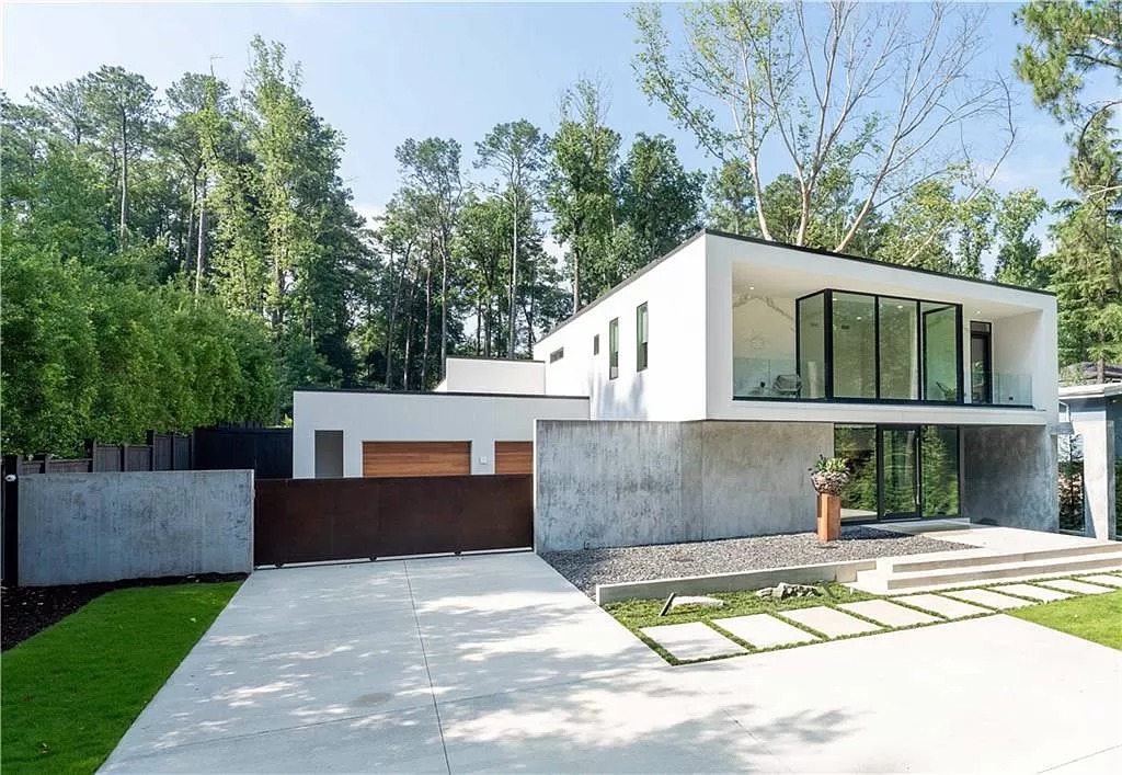 The Extraordinary Modern Residence in Atlanta is a dream home now available for sale. This home is located at 1085 Ferncliff Rd NE, Atlanta, Georgia