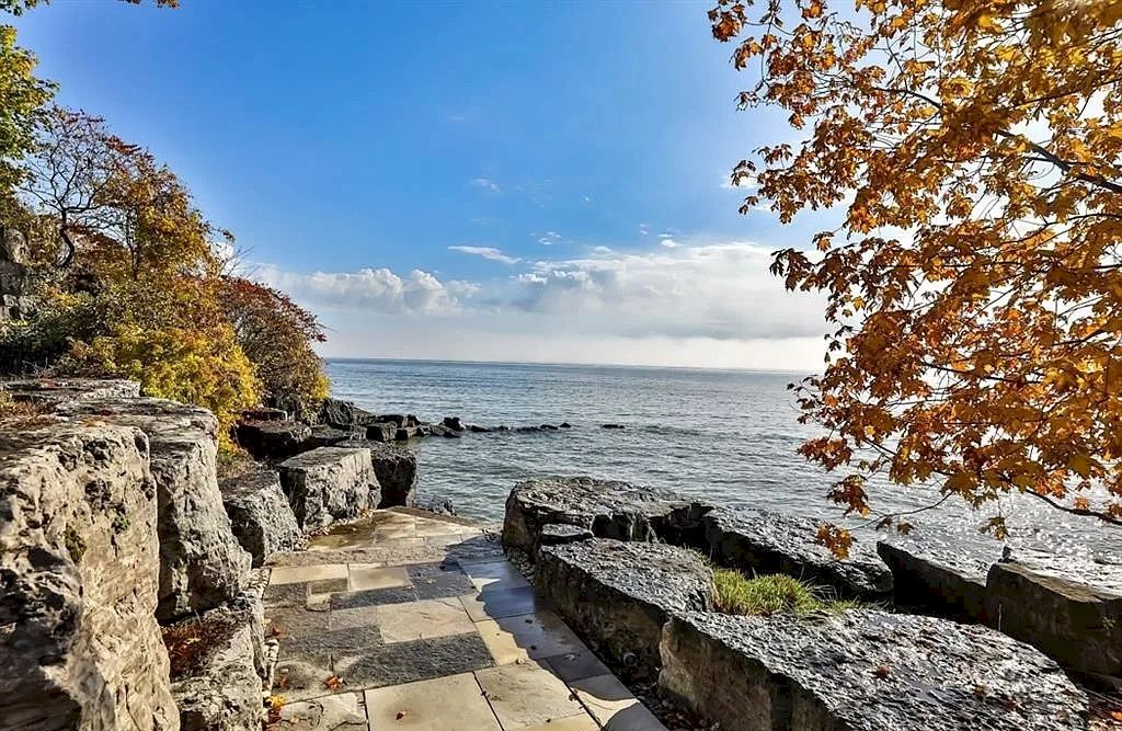 The Incredible Parisian Chateau in Ontario is a waterfront home now available for sale. This home is located at 2064 Lakeshore Rd E, Oakville, ON L6J 1M3, Canada