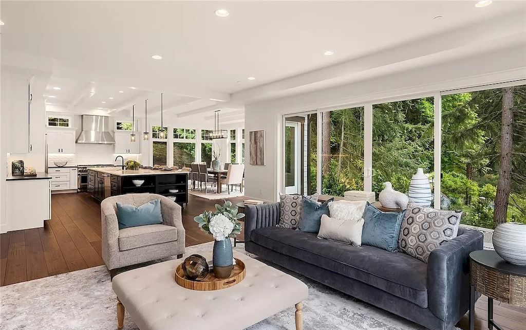 The Hollywood Hill Estate is a stunning brand new construction view home available for sale. This home is located at 15631 NE 167th Pl, Woodinville, Washington