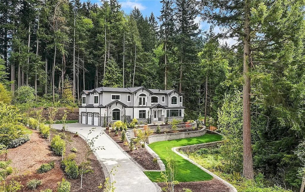 The Hollywood Hill Estate is a stunning brand new construction view home available for sale. This home is located at 15631 NE 167th Pl, Woodinville, Washington