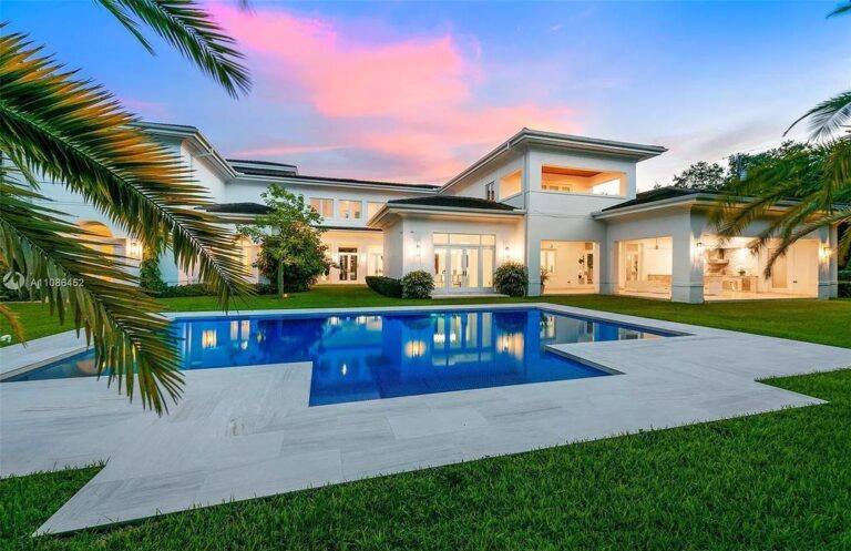 Spectacular Transitional Modern New Home in Miami for Sale at $7,200,000