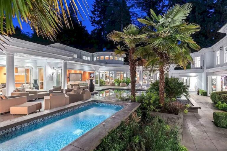 Spectacular West Vancouver House with Colonial Architecture and Astounding Contemporary Design Asks for C$22,995,000