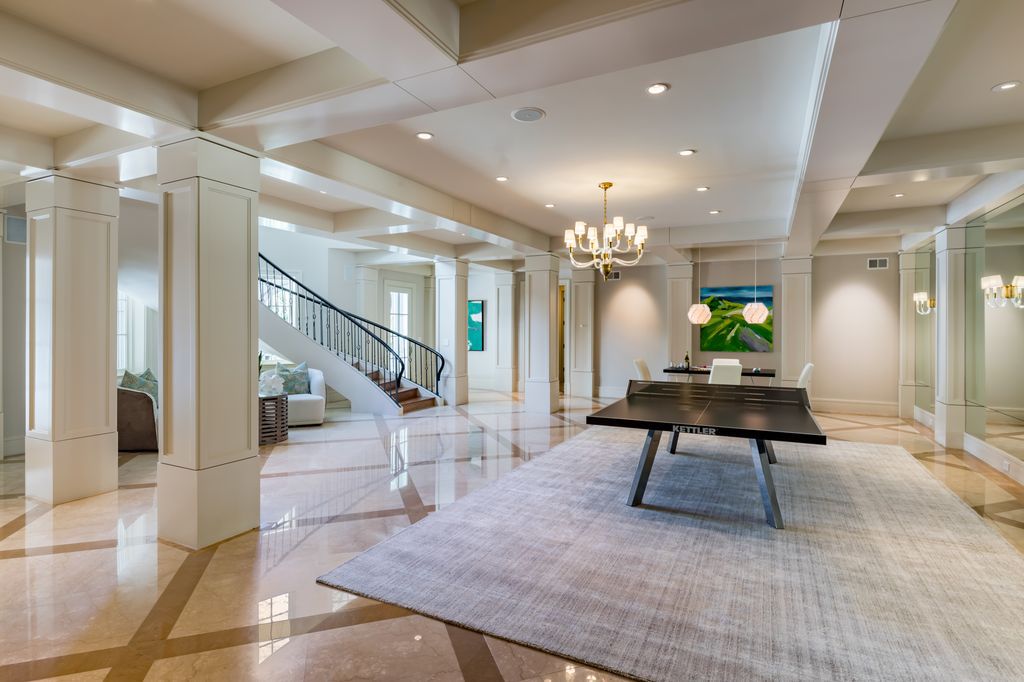 The Villa in Atherton is a stunning estate with over 11,000 sf of living space appointed with fine hardwoods and marble finishes now available for sale. This home located at 65 Selby Ln, Atherton, California