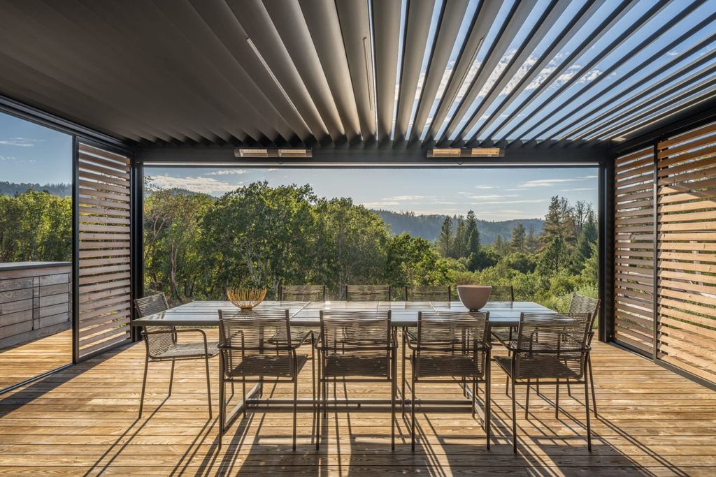 The Home in Calistoga is a private & sleek Calistoga residence blends a high finished contemporary design with stunning surrounding natural beauty now available for sale. This home located at 8495 Franz Valley School Rd, Calistoga, California