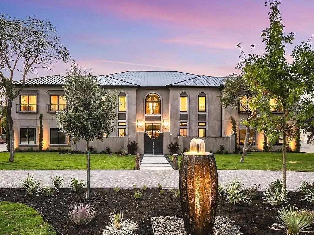 The Texas Home is a newly luxurious home with Restoration Hardware furniture and light fixtures, chandeliers throughout now available for sale. This home located at 6100 Lantern View Dr, Leander, Texas