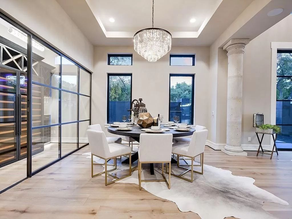 The Texas Home is a newly luxurious home with Restoration Hardware furniture and light fixtures, chandeliers throughout now available for sale. This home located at 6100 Lantern View Dr, Leander, Texas