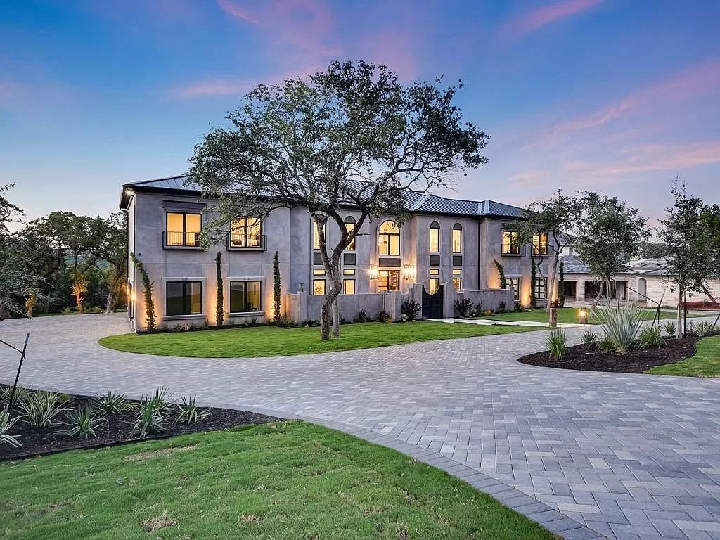 The Texas Home is a newly luxurious home with Restoration Hardware furniture and light fixtures, chandeliers throughout now available for sale. This home located at 6100 Lantern View Dr, Leander, Texas