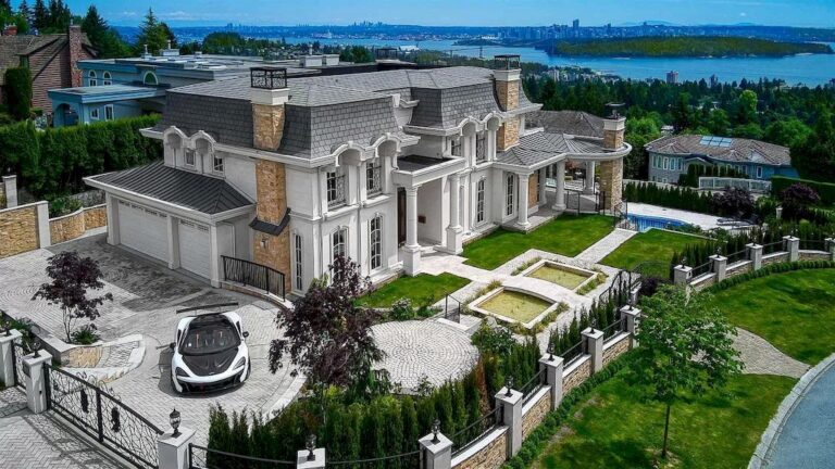 Truly Love at First Sight! This Magnificent French Chateau in West Vancouver Asks for C$16,888,000