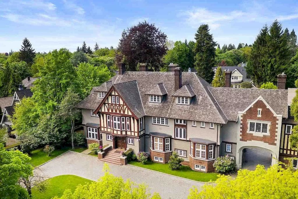 The Tudor Revival Mansion in Vancouver is a magnificent home now available for sale. This home is located at 3689 Selkirk St, Vancouver, BC V6H 2Y9, Canada