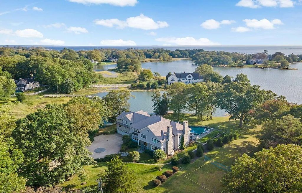 Waterfront Oasis with Breathtaking Views of Holly Pond, Connecticut Listed for $6,400,000