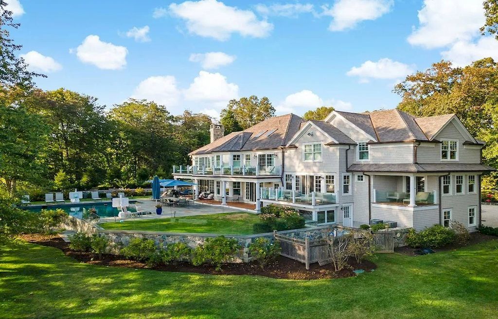 Waterfront Oasis with Breathtaking Views of Holly Pond, Connecticut Listed for $6,400,000