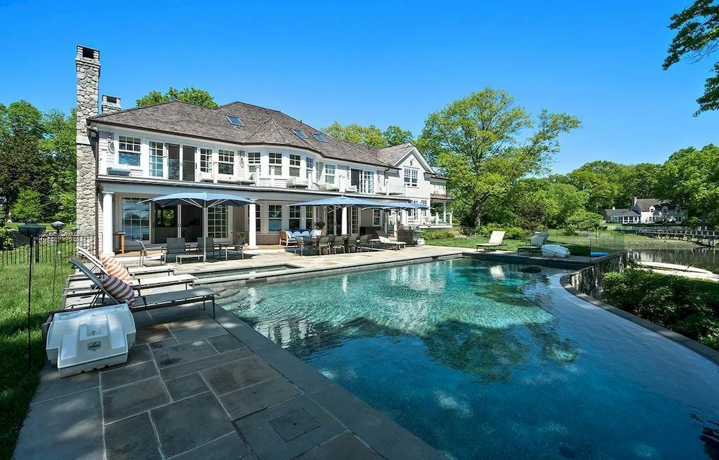 Waterfront Oasis with Breathtaking Views of Holly Pond, Connecticut Listed for $6,400,000