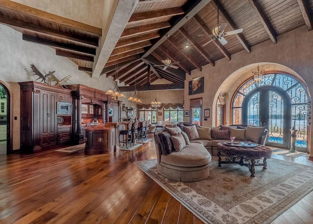 This $4,000,000 Custom Designed Tuscan Estate in North Carolina Offers Impeccable Landscaping and  Incredible Architecture and Design
