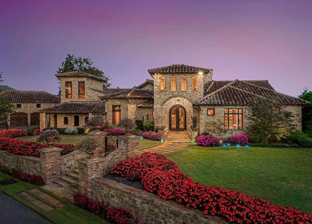 This $4,000,000 Custom Designed Tuscan Estate in North Carolina Offers Impeccable Landscaping and  Incredible Architecture and Design