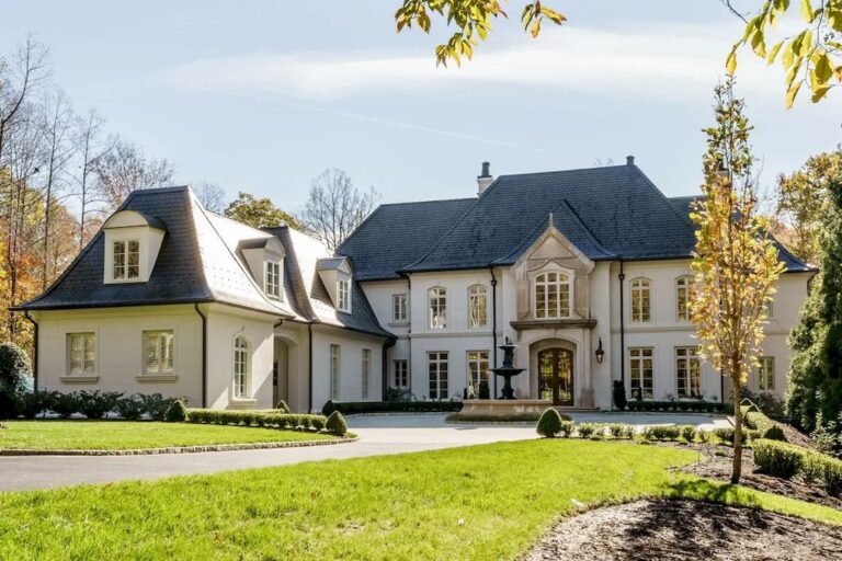 Discover Pure Luxury in This French-inspired Manor in North Carolina