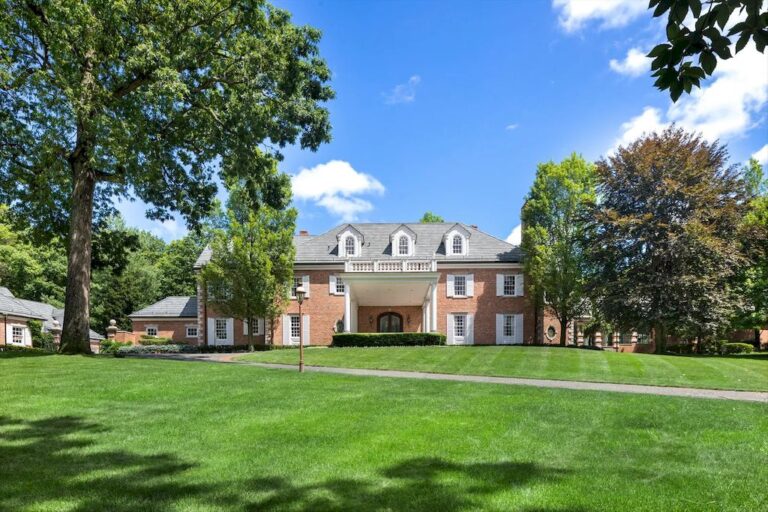 Brick Mansion of Luxury Living Spaces and Endless Recreation World in New Jersey Priced at $9,990,000