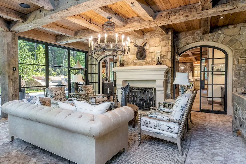 This $9,750,000 Stunning, New State-of-the-art Home in North Carolina Combines Historic Charm with Today Cutting-edge Smart 