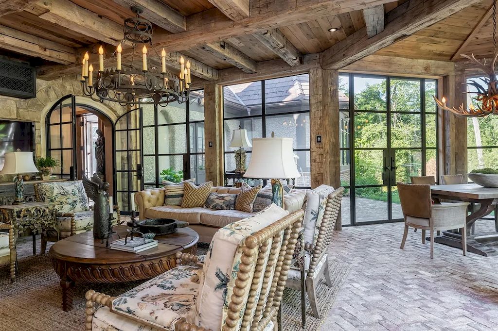 This $9,750,000 Stunning, New State-of-the-art Home in North Carolina Combines Historic Charm with Today Cutting-edge Smart 