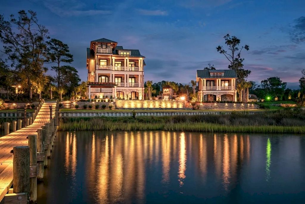 Captivate Elegant and Refined Coastal Lifestyle in this $5,900,000 Resort Style Home in North Carolina