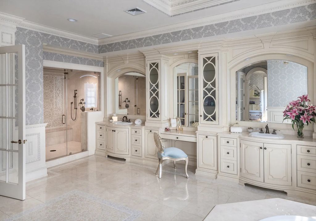 New Jersey Magnificent French-inspired Limestone Manor Listed for $25,000,000