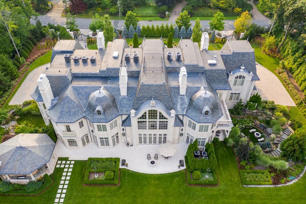 New Jersey Magnificent French-inspired Limestone Manor Listed for $25,000,000