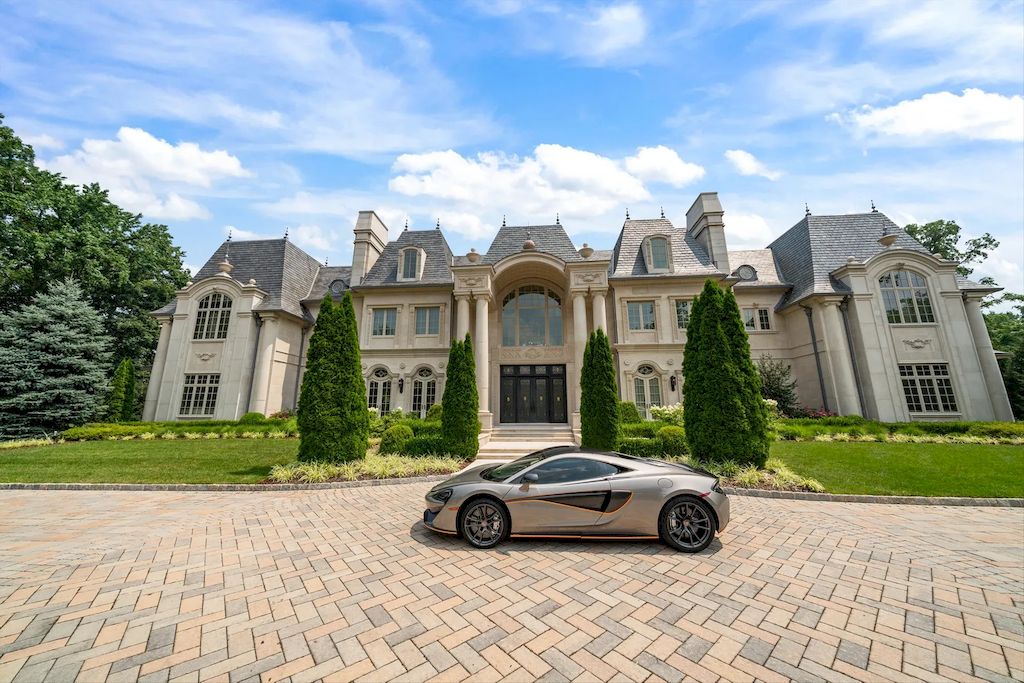 New Jersey Magnificent French-inspired Limestone Manor Listed for $25,000,000