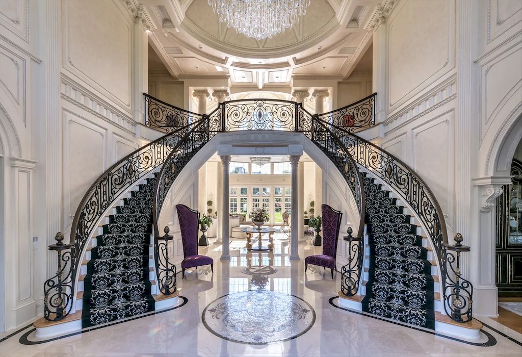 New Jersey Magnificent French-inspired Limestone Manor Listed for $25,000,000