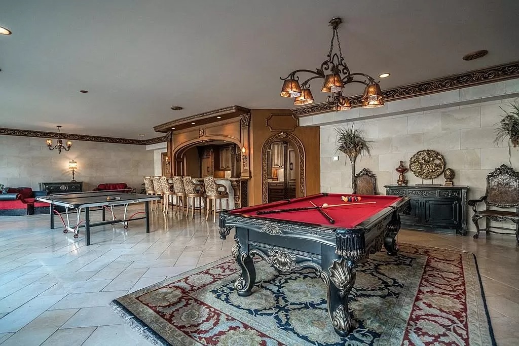 This $9,800,000 Mediterranean Masterpiece in Georgia Features Moroccan Hardwoods, Italian Tile, Ornate Floors and Ceilings